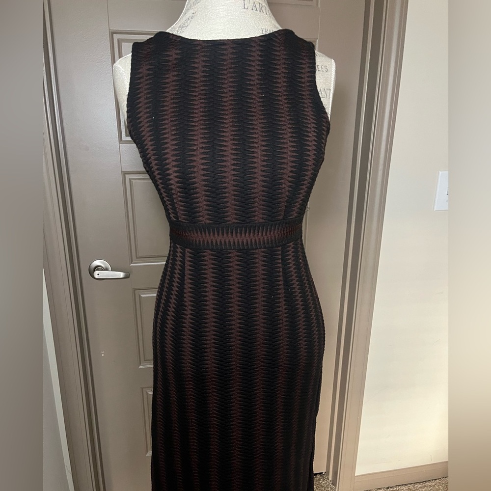 Carmen Dresses Size S Black and Brown Striped Dress